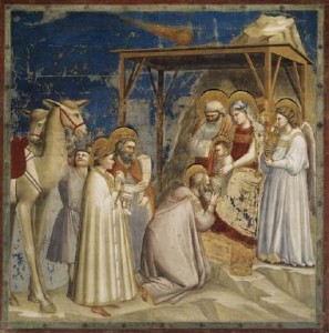Giotto, L'Adorazione dei Magi, Cappella degli Scrovegni, 1303-1305