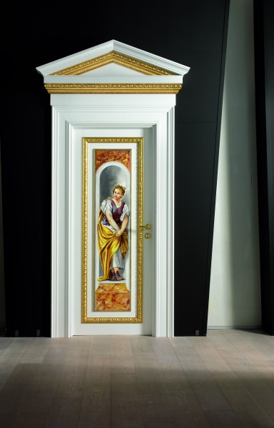 Tutta l'eleganza e la bellezza della porta Giotto, l'opera ad affresco si può eventualmente utilizzare separatamente come quadro